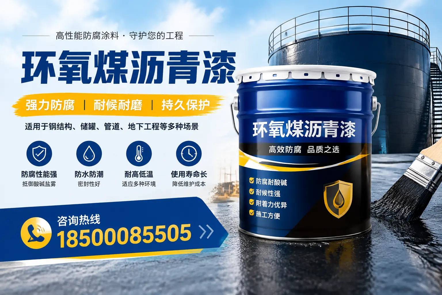环氧煤沥青漆在工业中的应用,许昌企业的选择